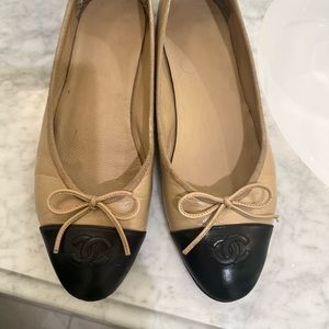 Women’s Chanel Classic Ballet Flats size 39.5 restored